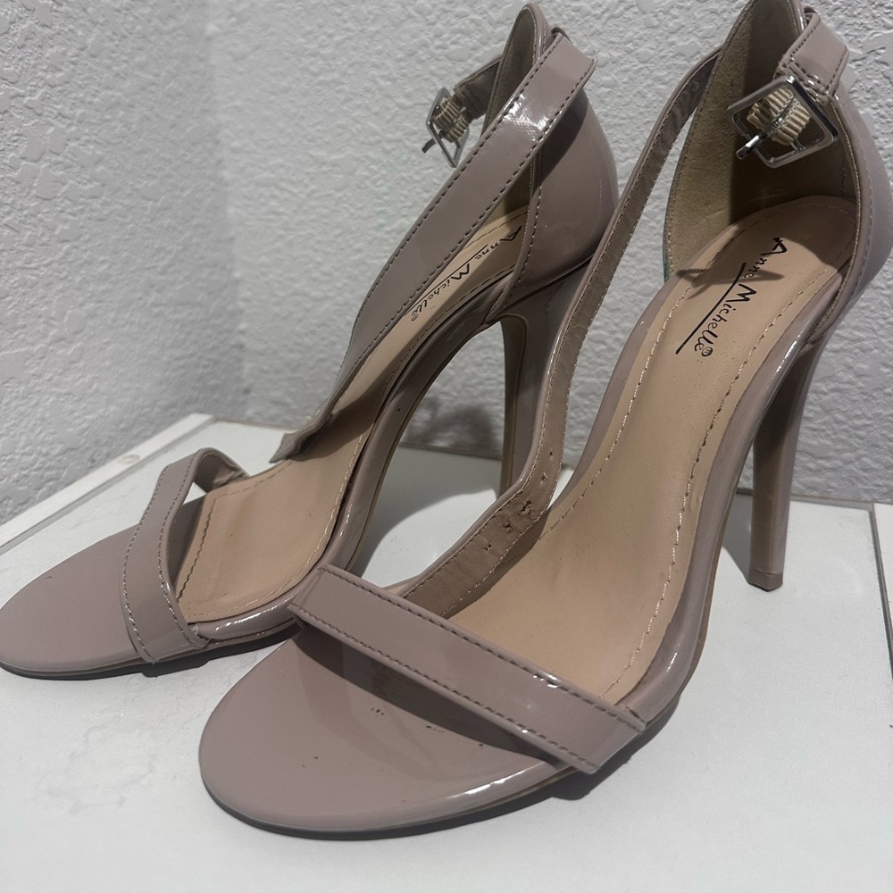 Anne Michelle Blush High Heel Sandals
